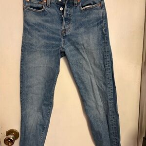 Levi's Wedgie Light Blue Straight Leg Jeans mid rise